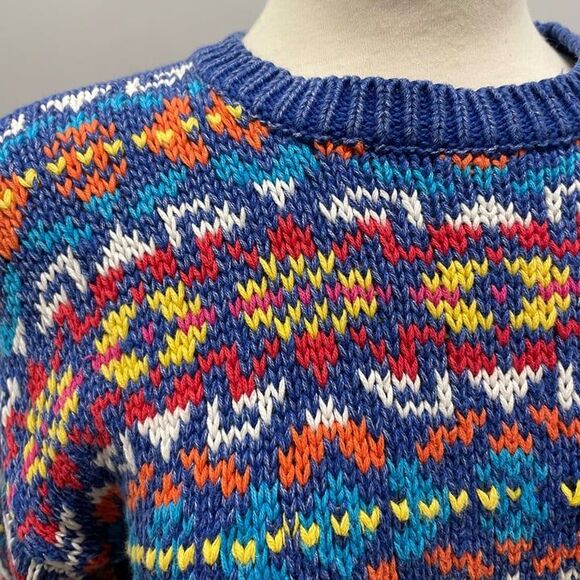 Marsh Landing Petites Sweater Size Large Beige Knit Cozy Winter Pullover - Picture 2 of 5